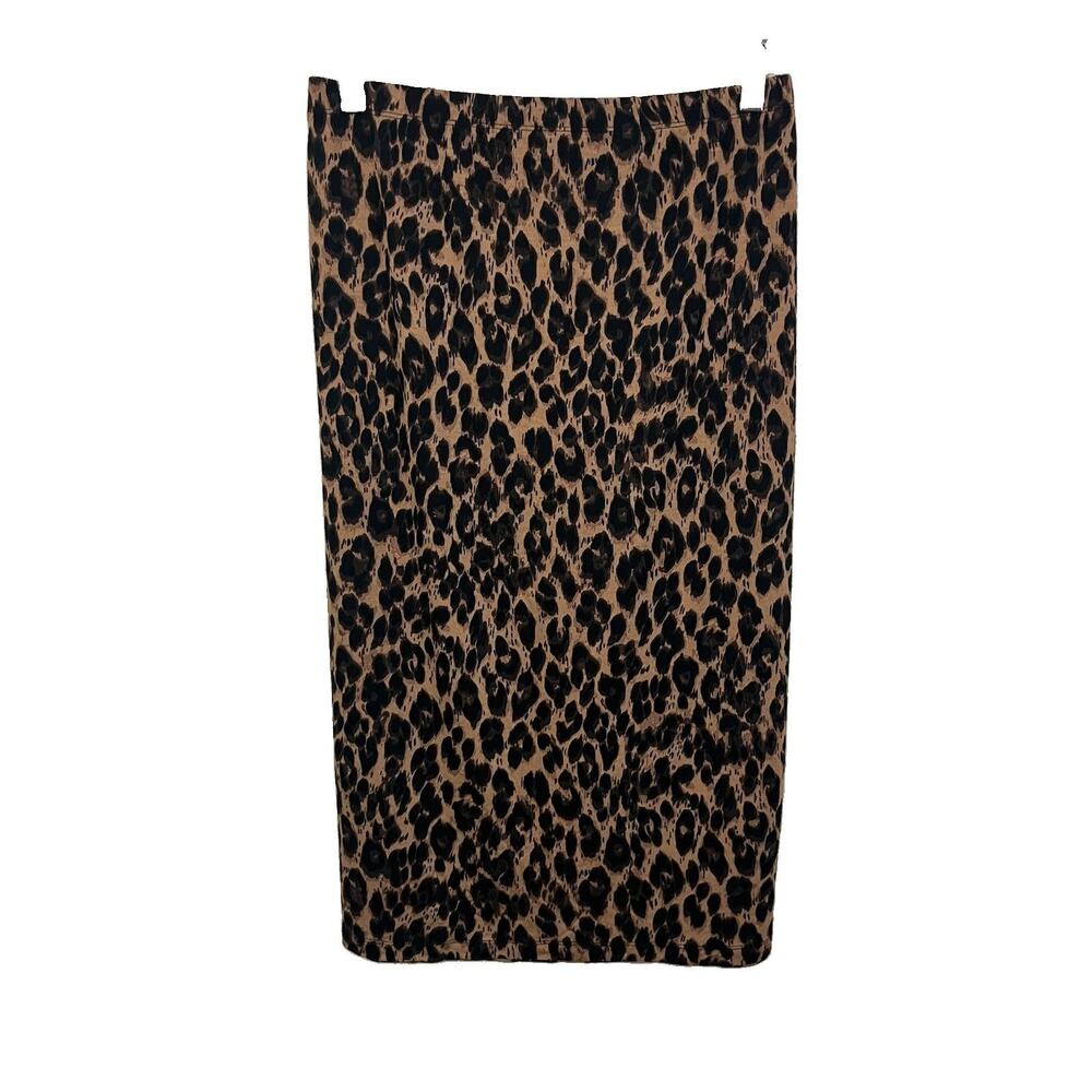 NWT Capsule Leopard Print Stretch Pencil Midi Skirt Plus Size 20 Mob Wife Siren